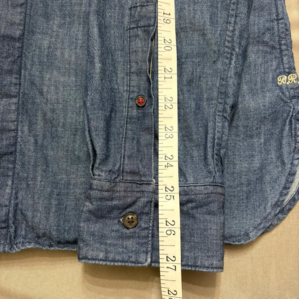 Banana Republic Heritage Denim Shirt Medium Tall Men's Long Sleeve Button Down